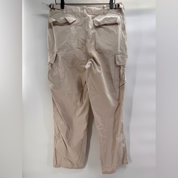 Vintage Banana Republic Cargo Military 31R Tan Pants - Picture 2 of 6